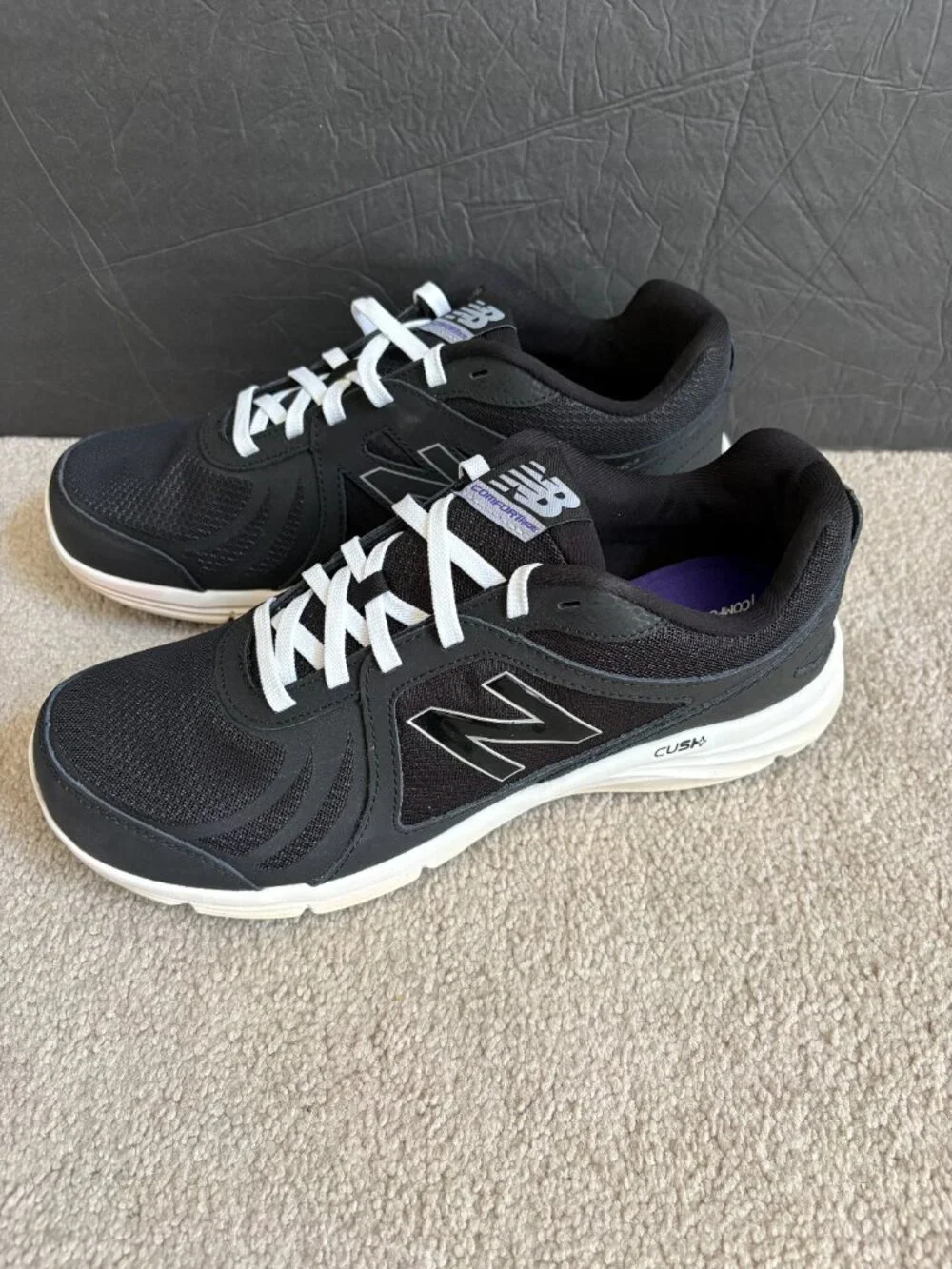 New Balance Comfort Ride Women's Running Shoes Size 12 Black White WW496BL3